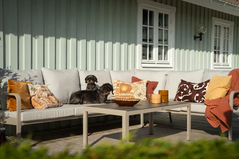 Soffa Hillerstorp Hånger - Sand - Utemöbler & utemiljö - Utegrupp - Soffgrupp utomhus