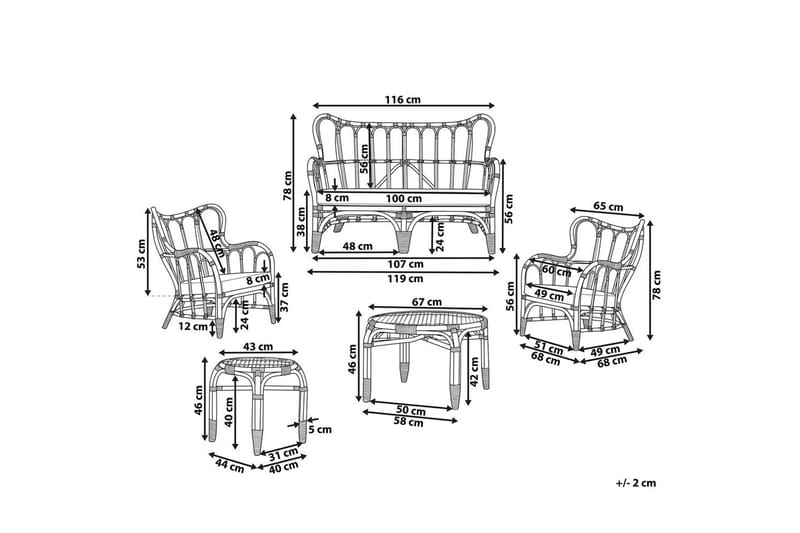 Soffgrupp Brindisi - Utemöbler & utemiljö - Utegrupp - Soffgrupp utomhus