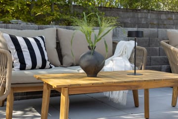 Soffgrupp Chania 2-sits Soffa + 2 Fåtöljer med bord Utomhus - Brun - Utemöbler & utemiljö - Utegrupp - Soffgrupp utomhus