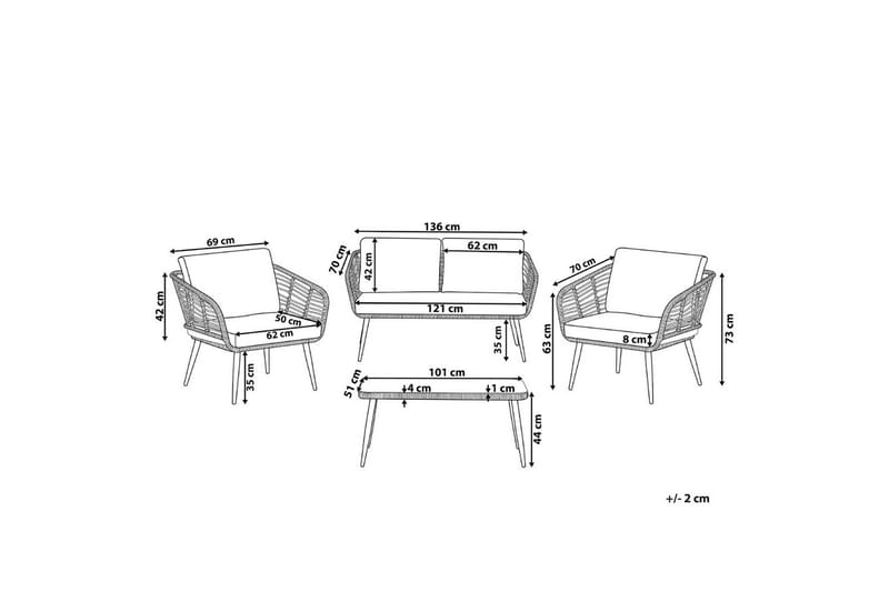 Soffgrupp Corinth Ii - Utemöbler & utemiljö - Utegrupp - Soffgrupp utomhus