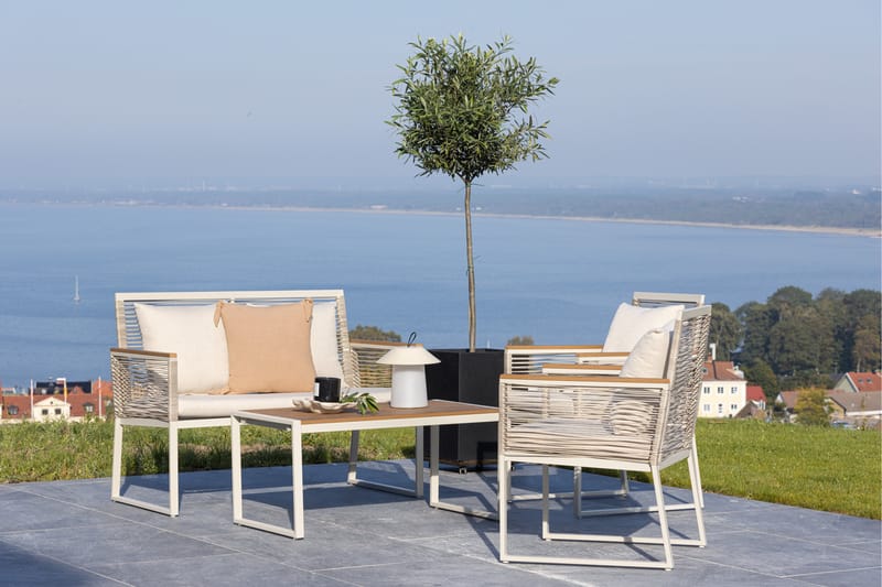 Dallas Soffgrupp Utomhus 4-sits - Beige - Utemöbler & utemiljö - Loungemöbler - Loungeset & loungegrupp