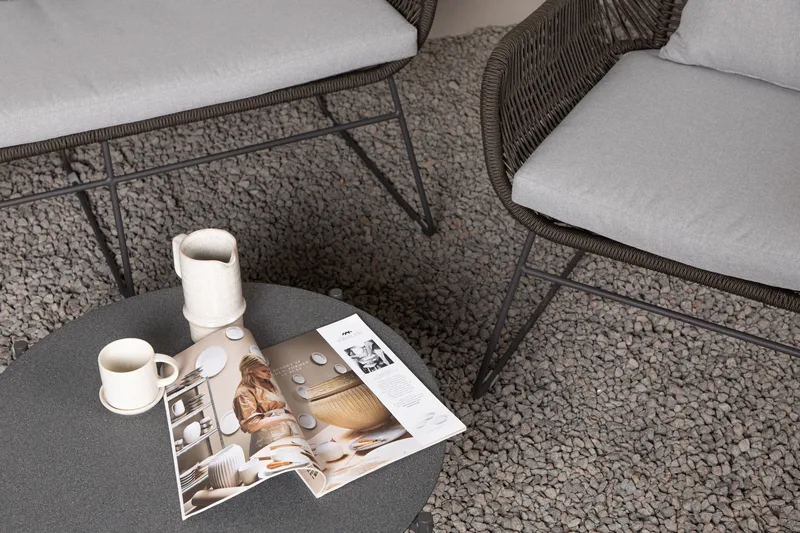 Davao Soffgrupp Utomhus 4-sits - Mörkgrå - Utemöbler & utemiljö - Loungemöbler - Loungeset & loungegrupp