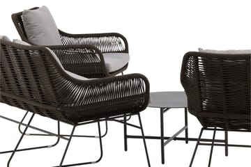 Davao Soffgrupp Utomhus 4-sits - Mörkgrå - Utemöbler & utemiljö - Loungemöbler - Loungeset & loungegrupp