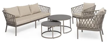 Soffgrupp Hillerstorp Village - Beige - Utemöbler & utemiljö - Utegrupp - Soffgrupp utomhus