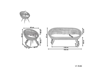 Soffgrupp Maratea 2-Sits - 2-Sits - Utemöbler & utemiljö - Utegrupp - Soffgrupp utomhus