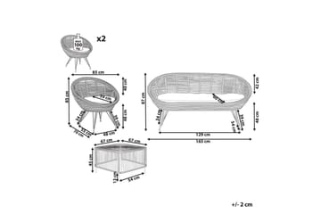 Soffgrupp med bord Maratea/Cesenatico - Utemöbler & utemiljö - Utegrupp - Soffgrupp utomhus