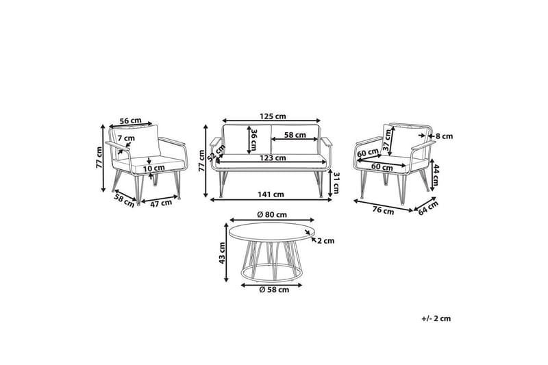 Soffgrupp Montesilvano - Utemöbler & utemiljö - Utegrupp - Soffgrupp utomhus