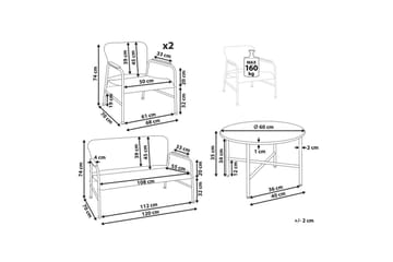 Soffgrupp Ofanto - Utemöbler & utemiljö - Utegrupp - Soffgrupp utomhus