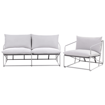Soffgrupp utomhus 3-Sits Ponte - Grå - Utemöbler & utemiljö - Utegrupp - Soffgrupp utomhus