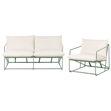 Soffgrupp utomhus 3-Sits Ponte - Grön/Beige - Utemöbler & utemiljö - Utegrupp - Soffgrupp utomhus