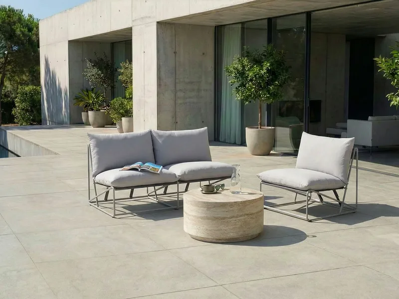 Soffgrupp utomhus 3-Sits Pico - Grå - Utemöbler & utemiljö - Utegrupp - Soffgrupp utomhus