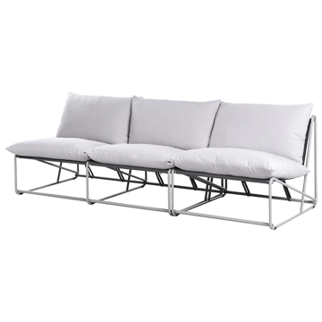 Soffgrupp utomhus 3-Sits Pico - Grå - Utemöbler & utemiljö - Utegrupp - Soffgrupp utomhus