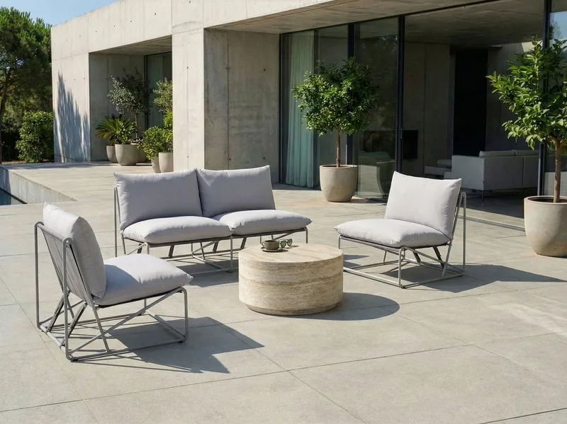 Soffgrupp utomhus 4-Sits Pico - Grå - Utemöbler & utemiljö - Utegrupp - Soffgrupp utomhus