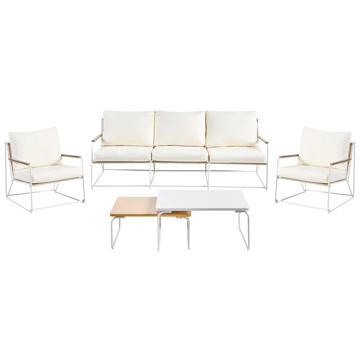 Soffgrupp utomhus 5-Sits Venaria med Bord - Vit/Beige - Utemöbler & utemiljö - Utegrupp - Soffgrupp utomhus
