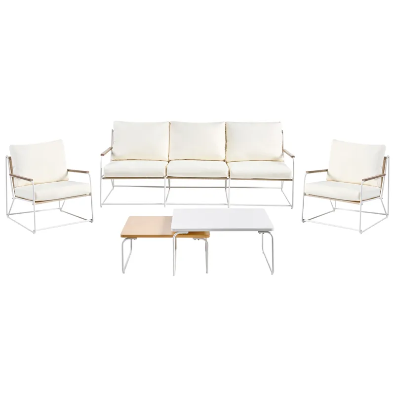 Soffgrupp utomhus 5-Sits Venaria med Bord, Vit/Beige