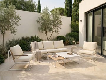 Soffgrupp utomhus 5-Sits Venaria med Bord - Vit/Beige - Utemöbler & utemiljö - Utegrupp - Soffgrupp utomhus