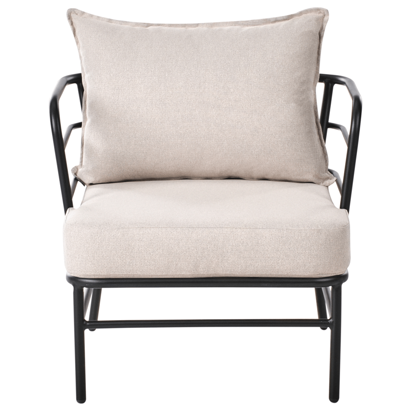 Soffgrupp utomhus 5-Sits Ponzone - Beige/Svart - Utemöbler & utemiljö - Utegrupp - Soffgrupp utomhus