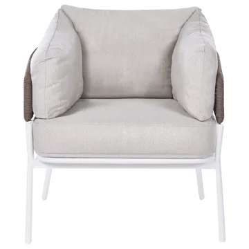 Soffgrupp utomhus 7-Sits Robella med Bord - Beige/Vit/Brun - Utemöbler & utemiljö - Utegrupp - Soffgrupp utomhus