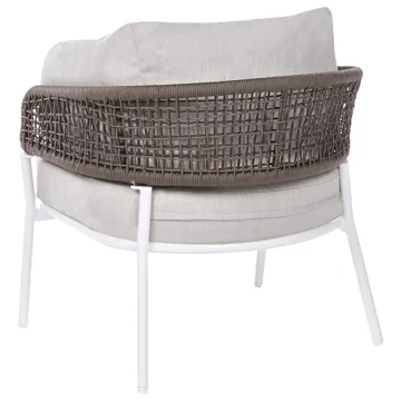 Soffgrupp utomhus 7-Sits Robella med Bord - Beige/Vit/Brun - Utemöbler & utemiljö - Utegrupp - Soffgrupp utomhus