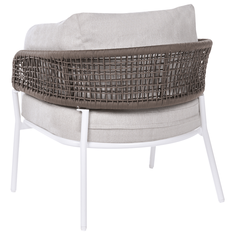 Soffgrupp utomhus 7-Sits Robella med Bord - Beige/Vit/Brun - Utemöbler & utemiljö - Utegrupp - Soffgrupp utomhus