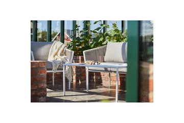 Soffgrupp Utomhus Hillerstorp Lersund Vit/Beige - Vit/Beige - Utemöbler & utemiljö - Utegrupp - Soffgrupp utomhus