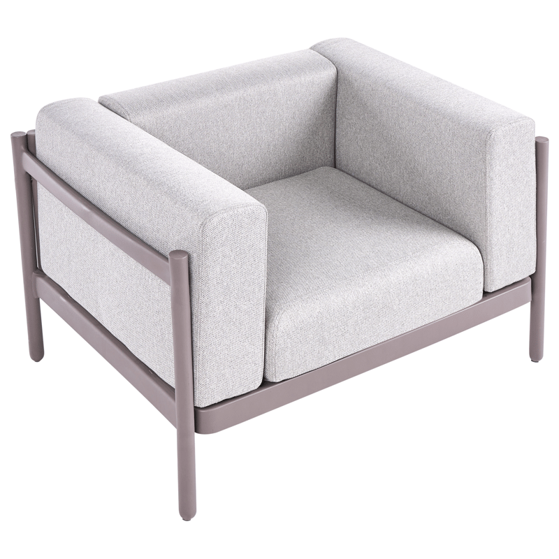 Soffgrupp utomhus med Bord 4-Sits Ferretti - Grå/Beige - Utemöbler & utemiljö - Utegrupp - Soffgrupp utomhus