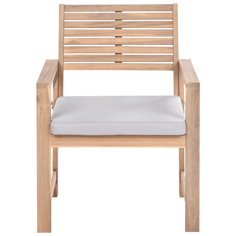 Soffgrupp utomhus med Bord 4-Sits Fiames Akaciaträ - Brun/Grå - Utemöbler & utemiljö - Utegrupp - Soffgrupp utomhus