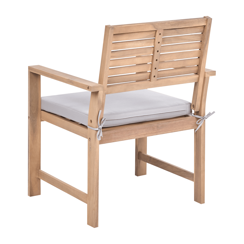 Soffgrupp utomhus med Bord 4-Sits Fiames Akaciaträ - Brun/Grå - Utemöbler & utemiljö - Utegrupp - Soffgrupp utomhus