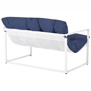 Soffgrupp utomhus med Bord 4-Sits Garda - Blå/Vit - Utemöbler & utemiljö - Utegrupp - Soffgrupp utomhus