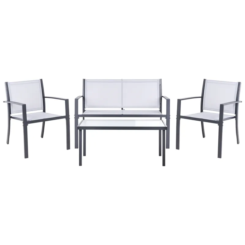 Soffgrupp utomhus med Bord 4-Sits Tavoleto, Grå