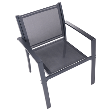 Soffgrupp utomhus med Bord 4-Sits Tavoleto - Mörkgrå - Utemöbler & utemiljö - Utegrupp - Soffgrupp utomhus