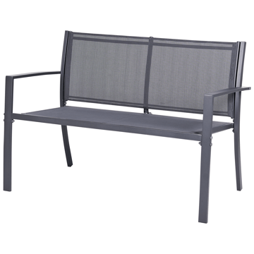 Soffgrupp utomhus med Bord 4-Sits Tavoleto - Mörkgrå - Utemöbler & utemiljö - Utegrupp - Soffgrupp utomhus