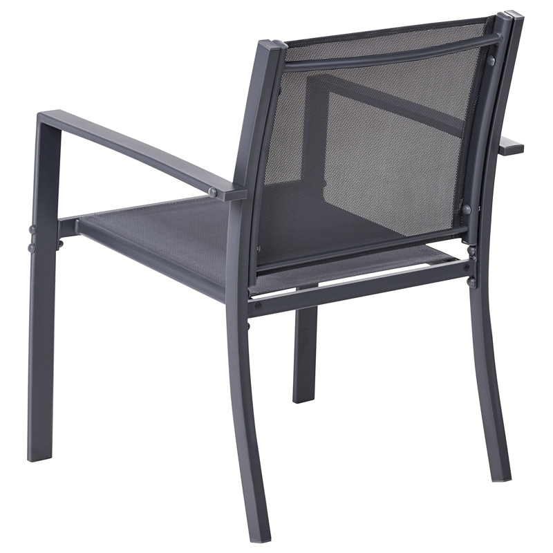 Soffgrupp utomhus med Bord 4-Sits Tavoleto - Mörkgrå - Utemöbler & utemiljö - Utegrupp - Soffgrupp utomhus