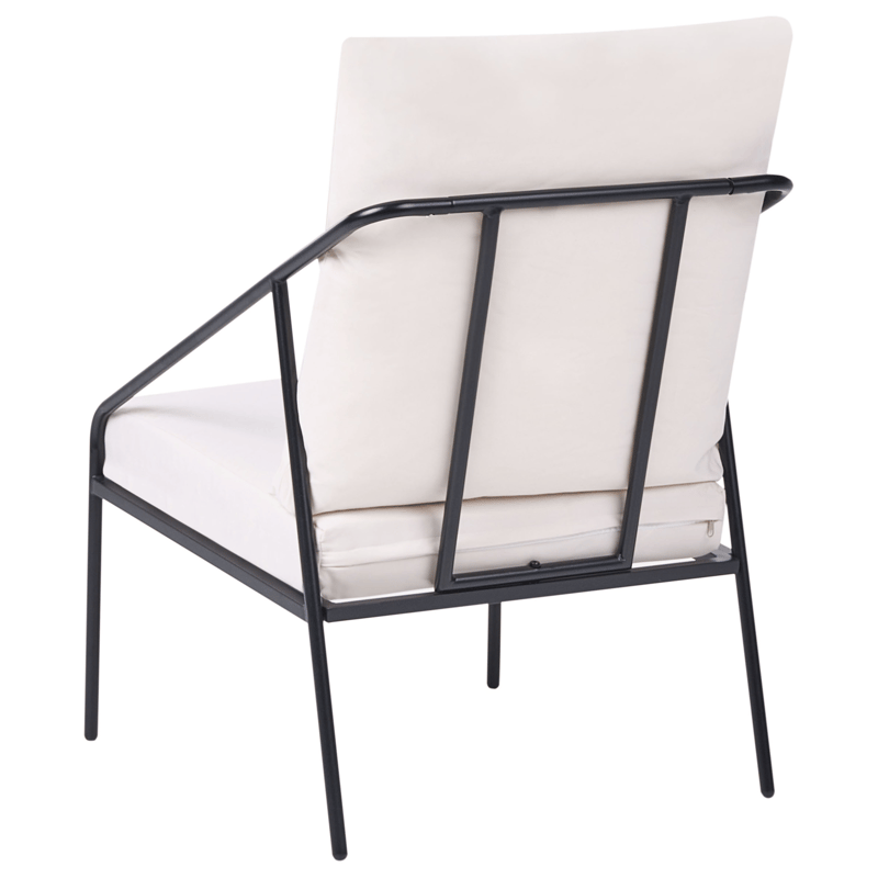 Soffgrupp utomhus med Bord 4-Sits Ustica - Svart/Vit - Utemöbler & utemiljö - Utegrupp - Soffgrupp utomhus