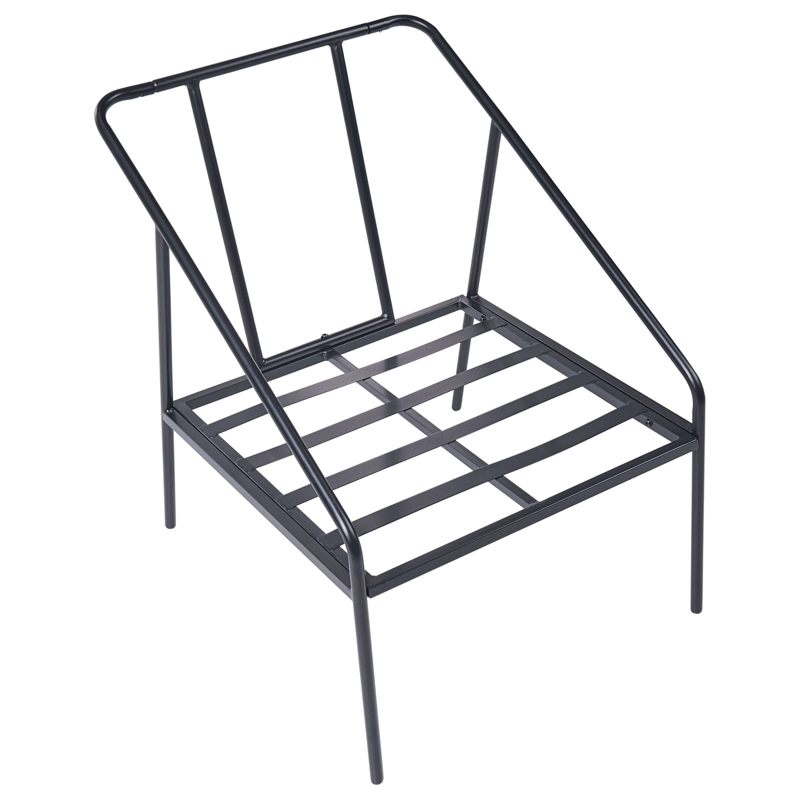 Soffgrupp utomhus med Bord 4-Sits Ustica - Svart/Vit - Utemöbler & utemiljö - Utegrupp - Soffgrupp utomhus