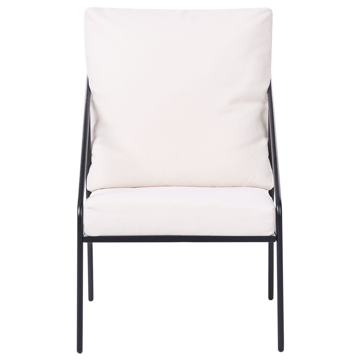 Soffgrupp utomhus med Bord 4-Sits Ustica - Svart/Vit - Utemöbler & utemiljö - Utegrupp - Soffgrupp utomhus