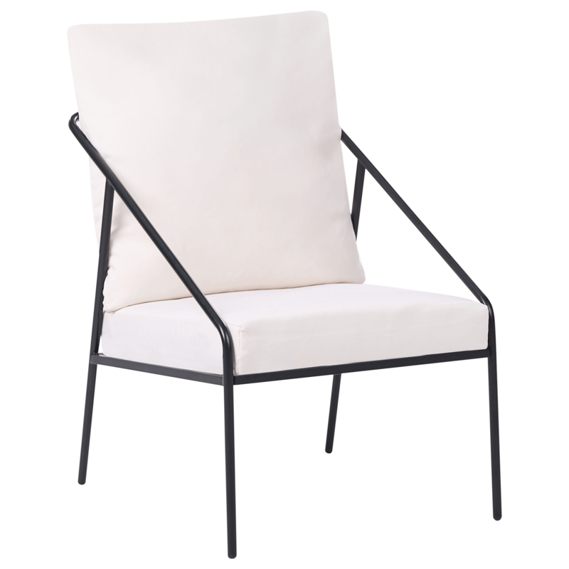 Soffgrupp utomhus med Bord 4-Sits Ustica - Svart/Vit - Utemöbler & utemiljö - Utegrupp - Soffgrupp utomhus