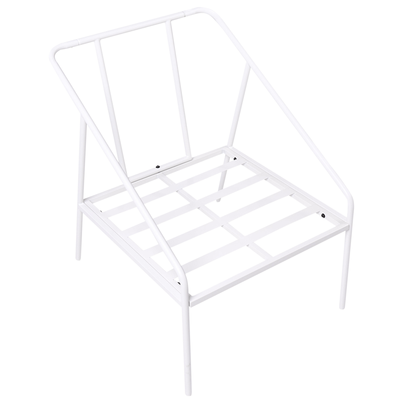 Soffgrupp utomhus med Bord 4-Sits Ustica - Vit/Svart - Utemöbler & utemiljö - Utegrupp - Soffgrupp utomhus