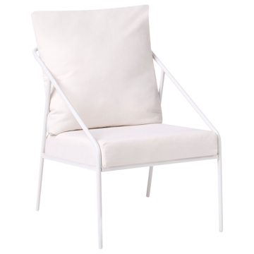 Soffgrupp utomhus med Bord 4-Sits Ustica - Vit/Svart - Utemöbler & utemiljö - Utegrupp - Soffgrupp utomhus