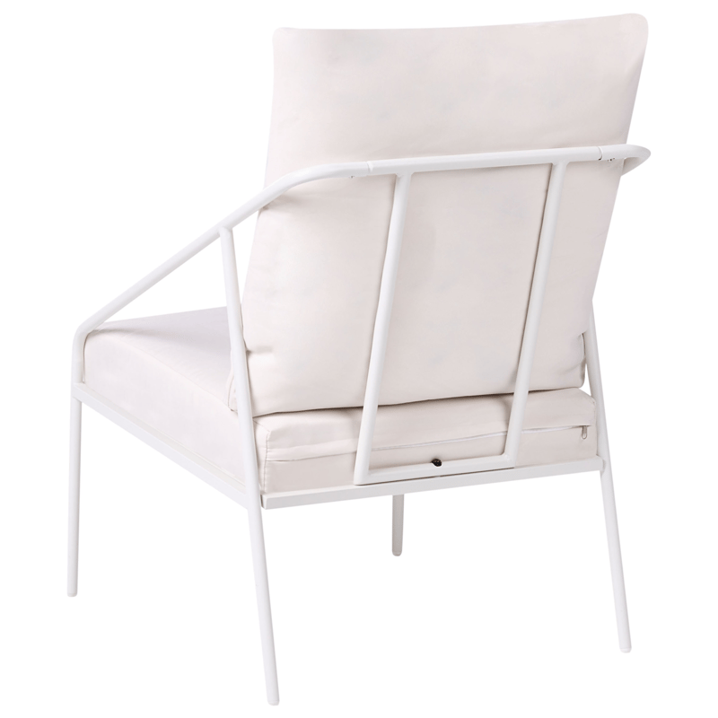 Soffgrupp utomhus med Bord 4-Sits Ustica - Vit/Svart - Utemöbler & utemiljö - Utegrupp - Soffgrupp utomhus