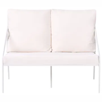 Soffgrupp utomhus med Bord 4-Sits Ustica - Vit/Svart - Utemöbler & utemiljö - Utegrupp - Soffgrupp utomhus