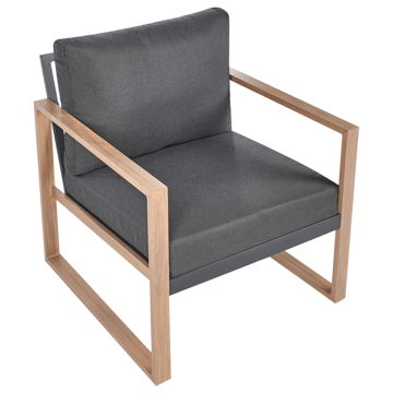 Soffgrupp utomhus med Bord 5-Sits Gelso - Grå/Brun - Utemöbler & utemiljö - Utegrupp - Soffgrupp utomhus