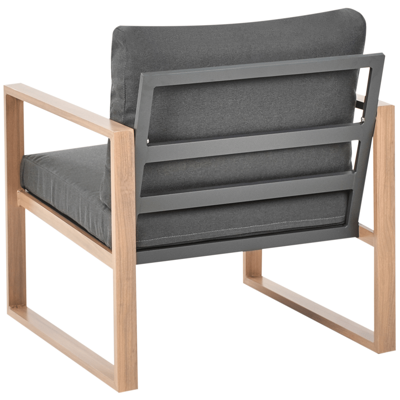 Soffgrupp utomhus med Bord 5-Sits Gelso - Grå/Brun - Utemöbler & utemiljö - Utegrupp - Soffgrupp utomhus