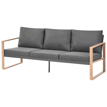 Soffgrupp utomhus med Bord 5-Sits Gelso - Grå/Brun - Utemöbler & utemiljö - Utegrupp - Soffgrupp utomhus