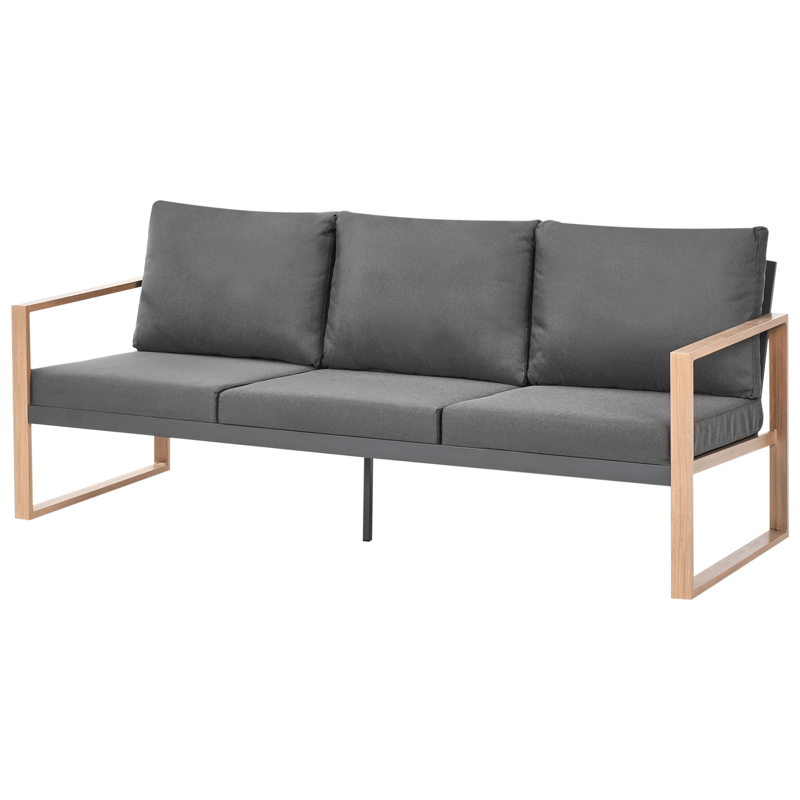 Soffgrupp utomhus med Bord 5-Sits Gelso - Grå/Brun - Utemöbler & utemiljö - Utegrupp - Soffgrupp utomhus