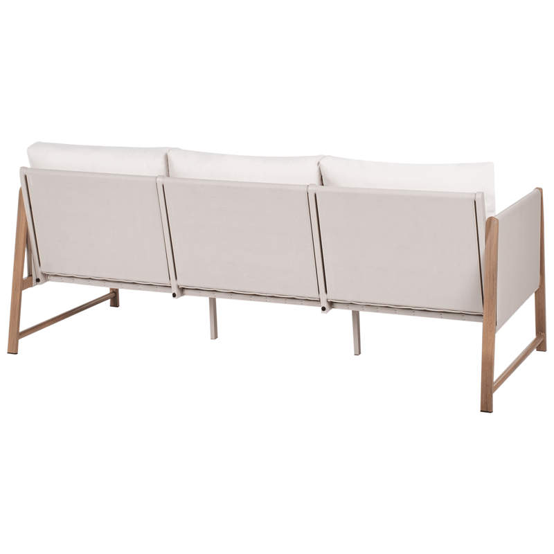 Soffgrupp utomhus med Bord och Fotpall 5-Sits Nola - Beige/Brun - Utemöbler & utemiljö - Utegrupp - Soffgrupp utomhus