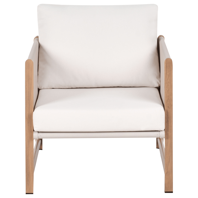 Soffgrupp utomhus med Bord och Fotpall 5-Sits Nola - Beige/Brun - Utemöbler & utemiljö - Utegrupp - Soffgrupp utomhus