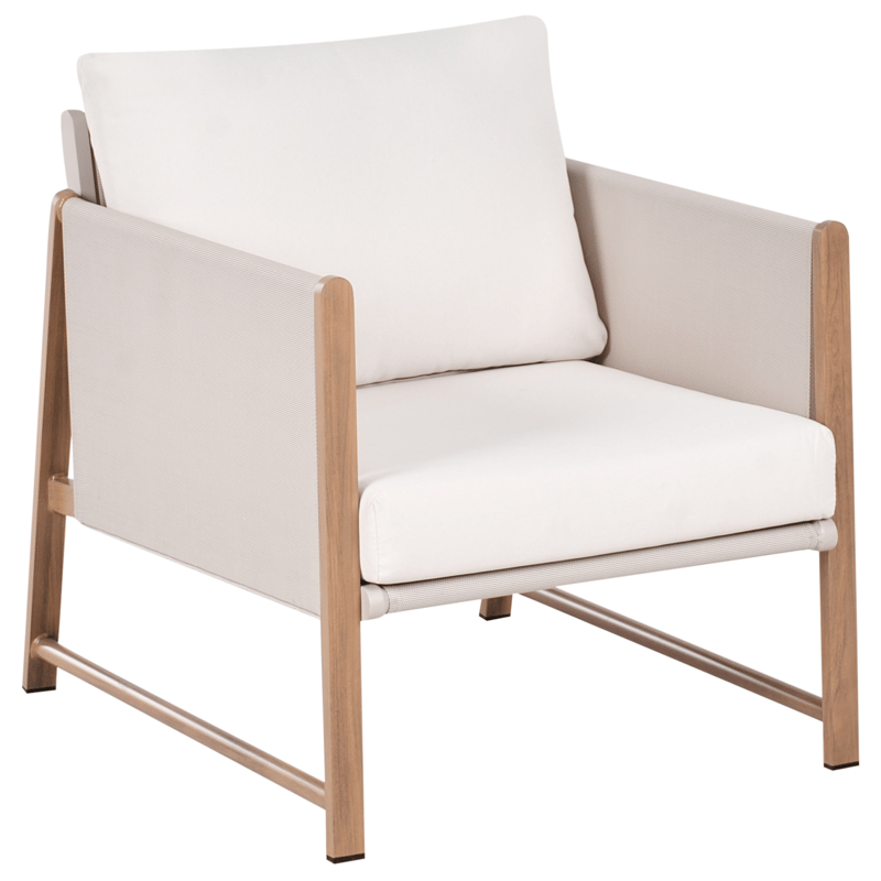 Soffgrupp utomhus med Bord och Fotpall 5-Sits Nola - Beige/Brun - Utemöbler & utemiljö - Utegrupp - Soffgrupp utomhus