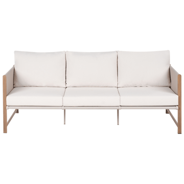 Soffgrupp utomhus med Bord och Fotpall 5-Sits Nola - Beige/Brun - Utemöbler & utemiljö - Utegrupp - Soffgrupp utomhus