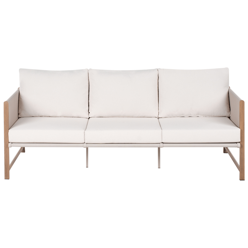 Soffgrupp utomhus med Bord och Fotpall 5-Sits Nola - Beige/Brun - Utemöbler & utemiljö - Utegrupp - Soffgrupp utomhus